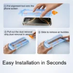 SmartDevil 1/2PCS Dust-free Temperd Glass Film for iPhone 16 Pro Max 15 Pro - Image 2