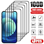 5Pcs Protective Glass For iPhone 18 17 16 Pro Max Air 16e 15 13 12 11 14 7 8