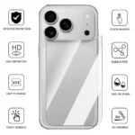 4in1 Tempered Glass Back&Lens Flims for IPhone Duo 18 17 16 Pro Max 17Air - Image 2